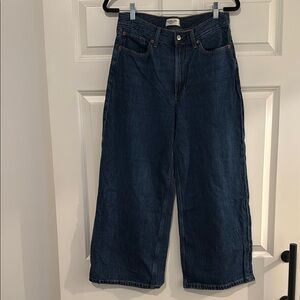 Abercrombie & Fitch The Crop Wide Leg High Rise Jean - 27/4